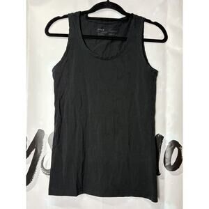 Pact black womens tank top basics large capsule workout running yoga golf gorp